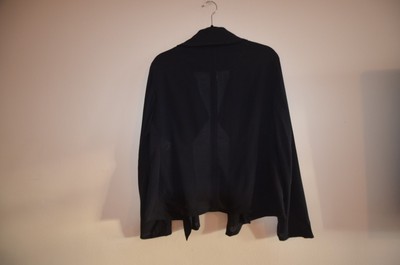 AKRIS Punto Black 100% Wool Sz 10 Top Blouse Shirt