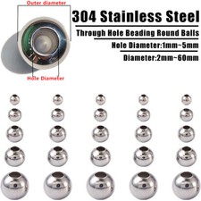 Through Hole Beading Round Ball Unthreaded 304 Stainless Steel Balls Dia 2- 60mm