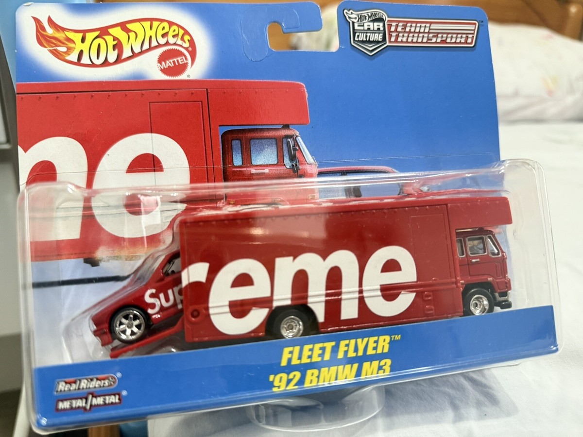 Supreme Hot Wheels Fleet Flyer 1992 BMW M3 Red IN HAND Limited for