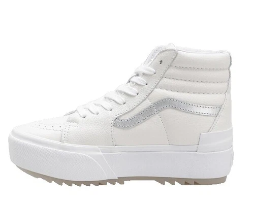 VANS Sk8-Hi White Athletic Shoes for Women