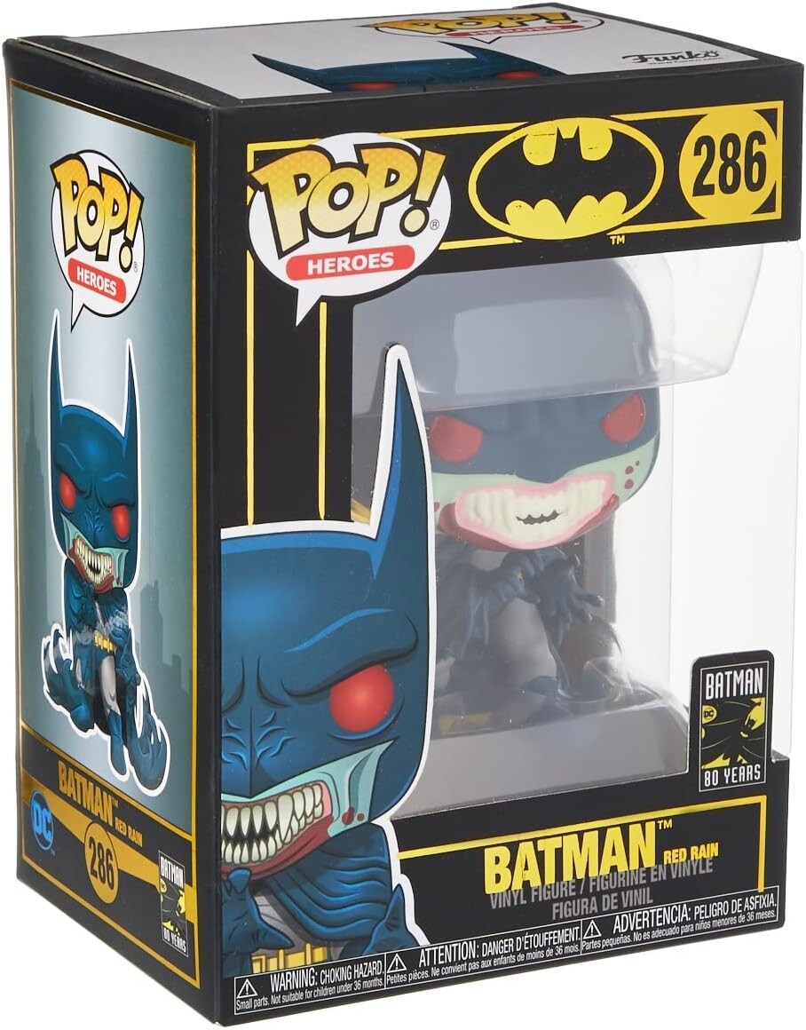 Funko Pop Batman Red Rain Vampire Figure w/ Protector