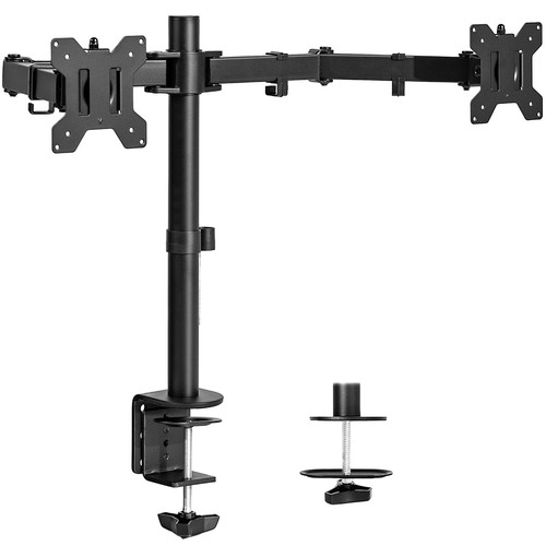VIVO Dual LCD Monitor Desk Mount Stand Heavy Duty Fully Adjustable fits 2 /Two - Photo 2/6