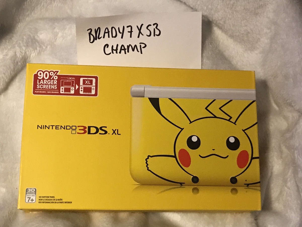 Nintendo 3DS XL Pokémon Edition Pikachu Yellow Handheld System NEW