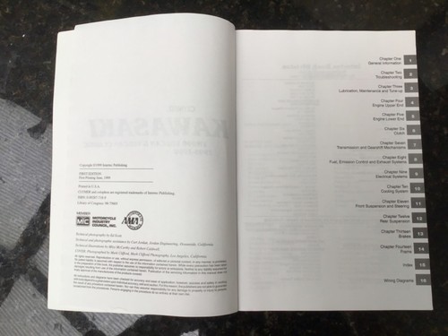 KAWASAKI VN800 VULCAN & VULCAN CLASSIC 95 to 98 SERVICE REPAIR MANUAL BY CLYMER - Picture 3 of 6
