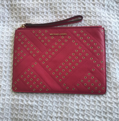 Michael Kors Women's Clutch Wristlet bag Purse Handbags Pink