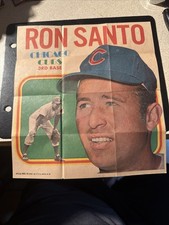 1970 Topps Poster #5 Ron Santo Chicago Cubs HOF Nice