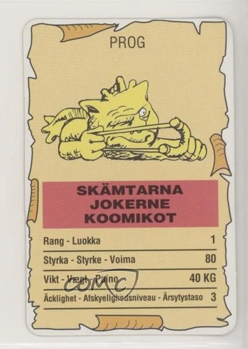 1990s Seven Towns Mini Boglins Power Cards Finland Prog tv5