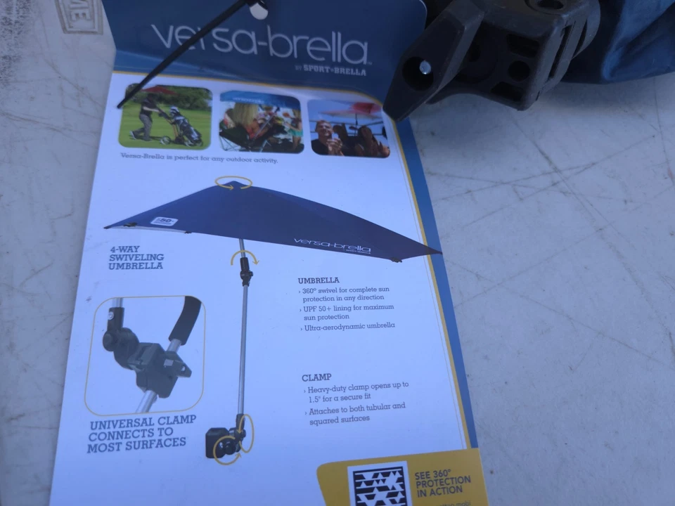 Sport-Brella 3382 Umbrella XL with Universal Clamp - Midnight Blue - Image 2 of 2