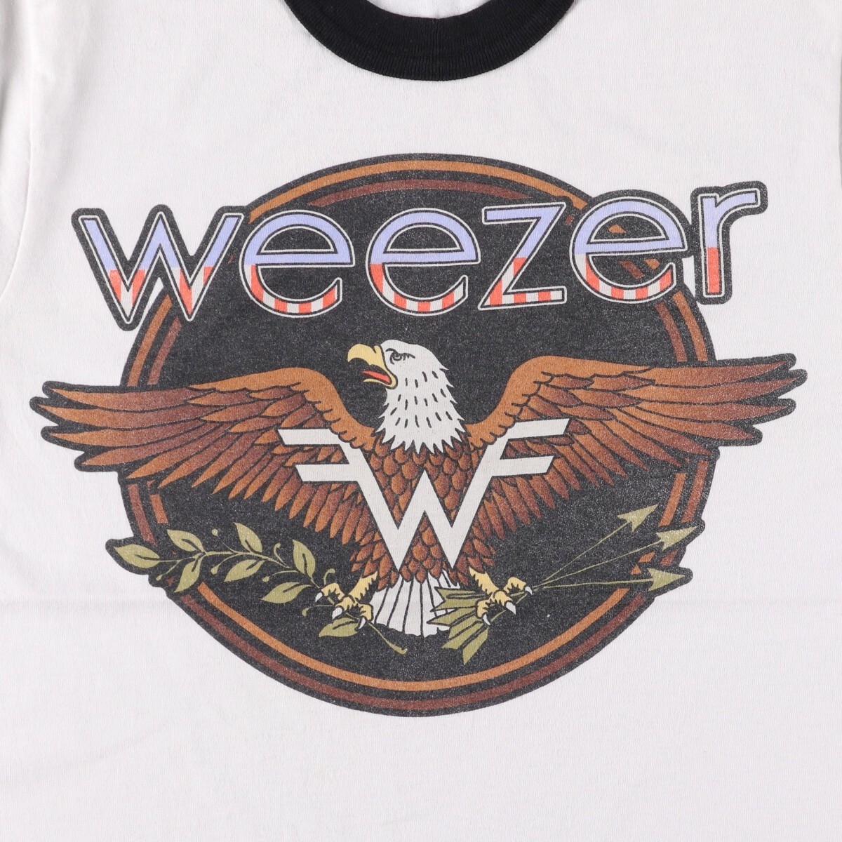 Old Clothes Augusta Weezer Eagle Pattern Ringer T… - image 6