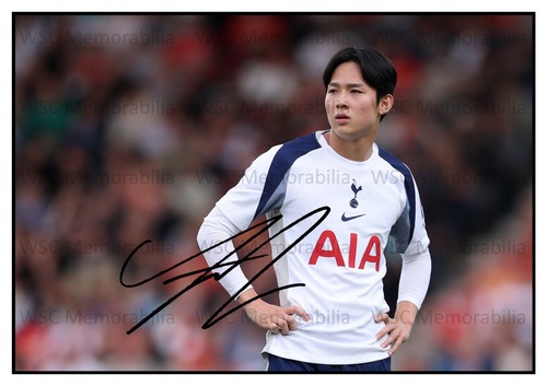 12819. Yang Min-hyeok Signed Pictures (A4 Prints) Tottenham Coventry QPR etc.