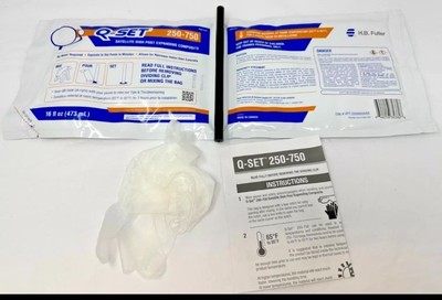 NEW Q-Set Post Expanding Foam for Satellite Dish , 2 Part Kit with Gloves