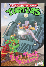 NECA TMNT Ultimate Train Track Takedown Shredder   1987 Cartoon