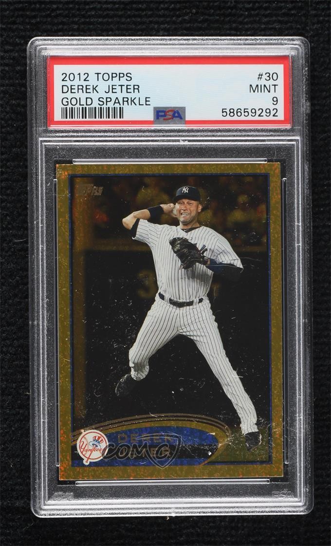 2012 Topps Gold Sparkle Derek Jeter #30 HOF 0e23