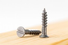 20PZ Vite Taglio Testa Piatta Legno In Ferro Grezzo Restauro Mobili Antichi ⌀2,3