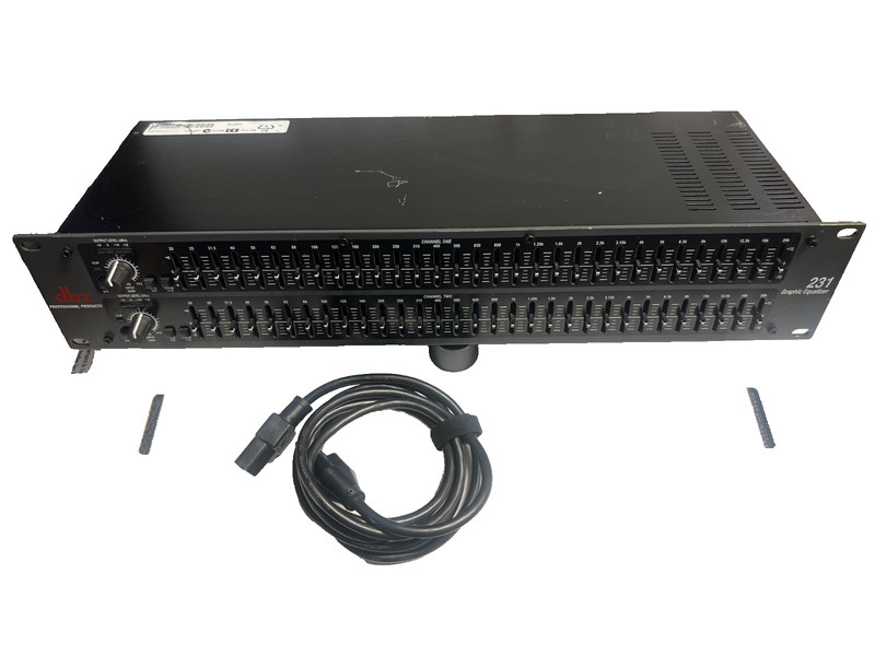 DBX 231 Dual Channel 31-Band Graphic Equalizer Rackmount Pro Audio EQ