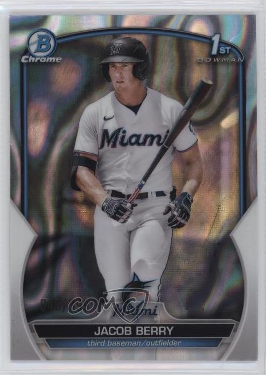 2023 Bowman Chrome Prospects Lava Refractor /399 Jacob Berry #BCP-108 v9t