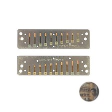 SUZUKI 10-hole harmonica MANJI M-20 D Nm key replacement reed plate Reed plate