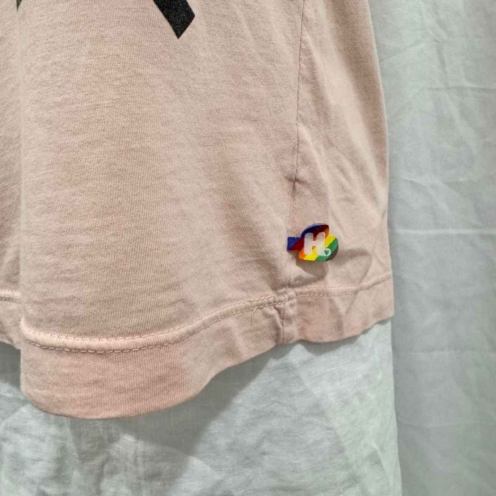 Harajuku Lovers Pink Anime Girl T Shirt Size Medium Kawaii Rainbow Graphic Y2K image 5