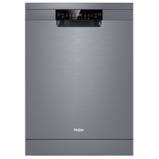 Haier 60cm Freestanding Dishwasher with Sanitise Satina Silver HDW15F1S1