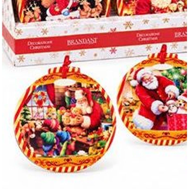 Sottopentola Natale Christmas Ceramica Sughero BRANDANI 20x21cm Decori Assortiti, fotografia 5 di 9