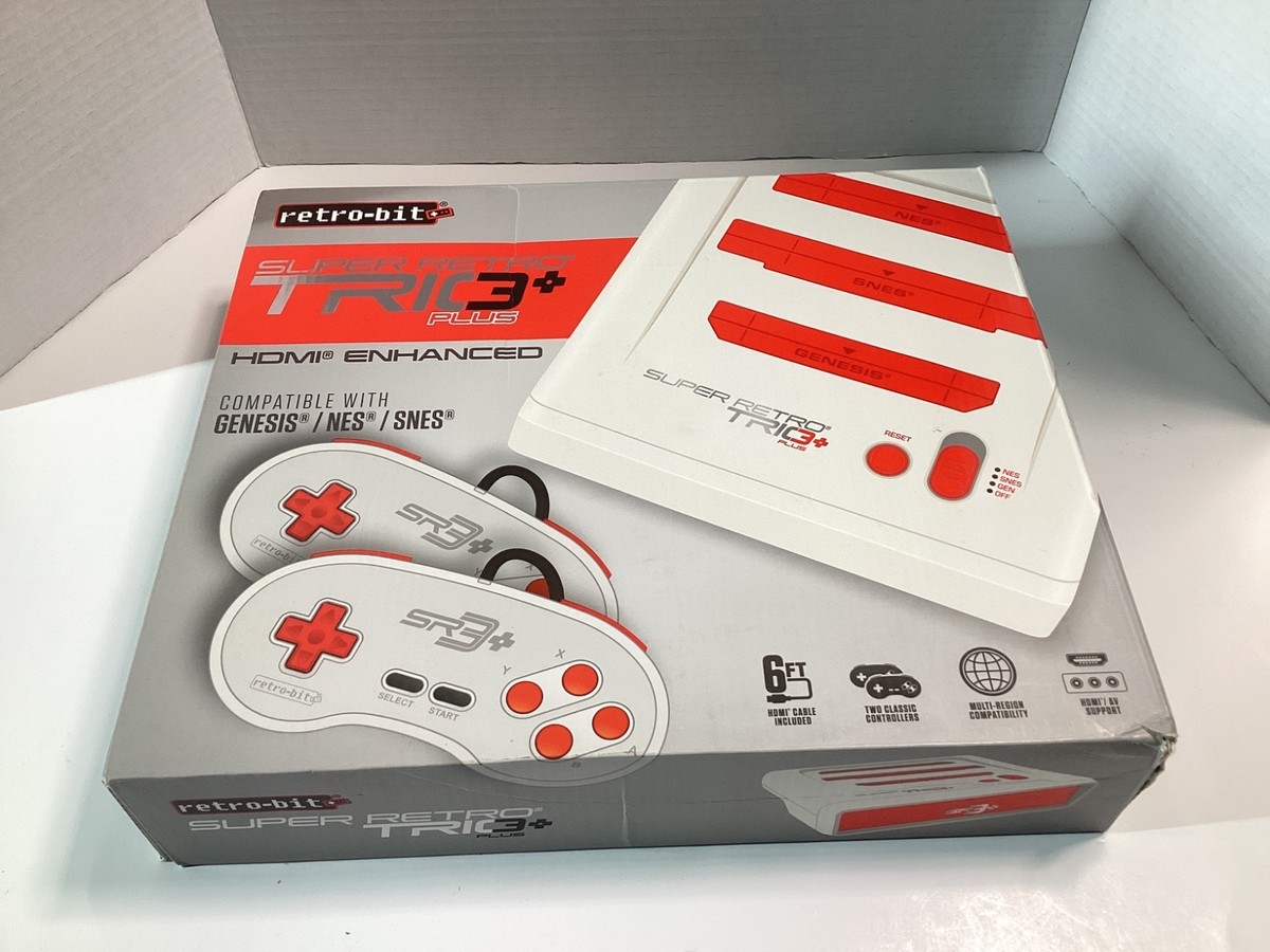 Retro-Bit Super Retro Trio 3 Plus - Genesis-NES-SNES System