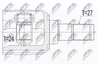 NTY Gelenksatz Antriebswelle NPW-KA-365 FüR Hyundai I30 GD Elantra 5 MD UD Crdi