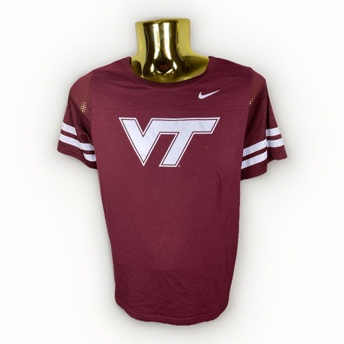 Nike Virginia Tech Hokies Maroon Short Sleeve T-Shirt Jersey Women’s Size XXL - Picture 1 of 7