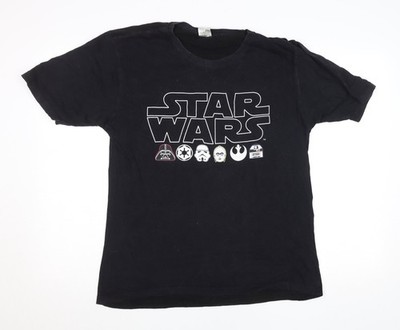 Schwarzes T-Shirt Herren UK Größe M Star Wars