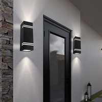 2X Led AußEn Wand Spot Lampe Strahler Beleuchtung Terrasse Leuchte Garten Hof