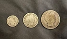 Barber 3-Coin Set: Barber half-dollar, Barber quarter, & Barber dime, 90% Silver