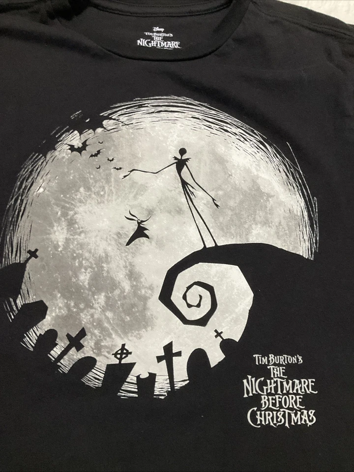 Disney The Nightmare Before Christmas Boy's SIZE XL 14/16) Long Sleeve Tee Black - Image 4 of 4