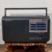 Sony Weather/TV/FM/AM 4 Band Portable Dual Power Radio Model No. ICF-36