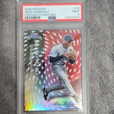 2025 Panini Crusade Certified Stars Red #16 PSA 9 Alex Rodriguez /25 Mariners