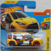 Hot Wheels Ford Transit Connect Gelb Hw Art Cars Neu/Ovp Transporter Panel Van