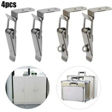 4pc 90 Stainless Steel Spring Loaded Draw for Toggle Latch Clamp Clip Set