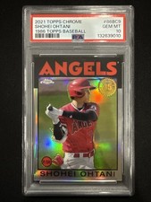 2021 Topps Chrome Shohei Ohtani 86BC-9  1986 Design Refractor PSA 10 Angels 