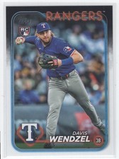 #US248 2024 Topps Update * Davis Wendzel Rookie Texas Rangers