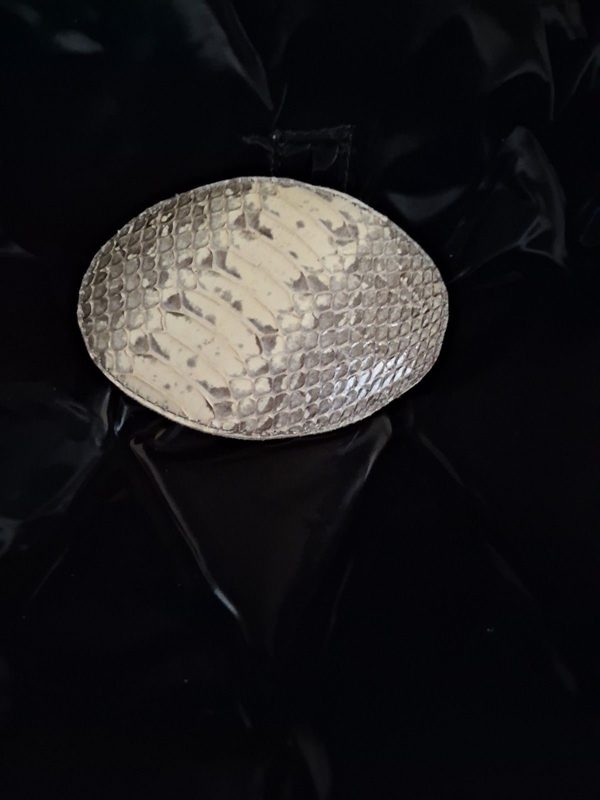 White And Grey Snakeskin Genuine Python Skin, - image 1