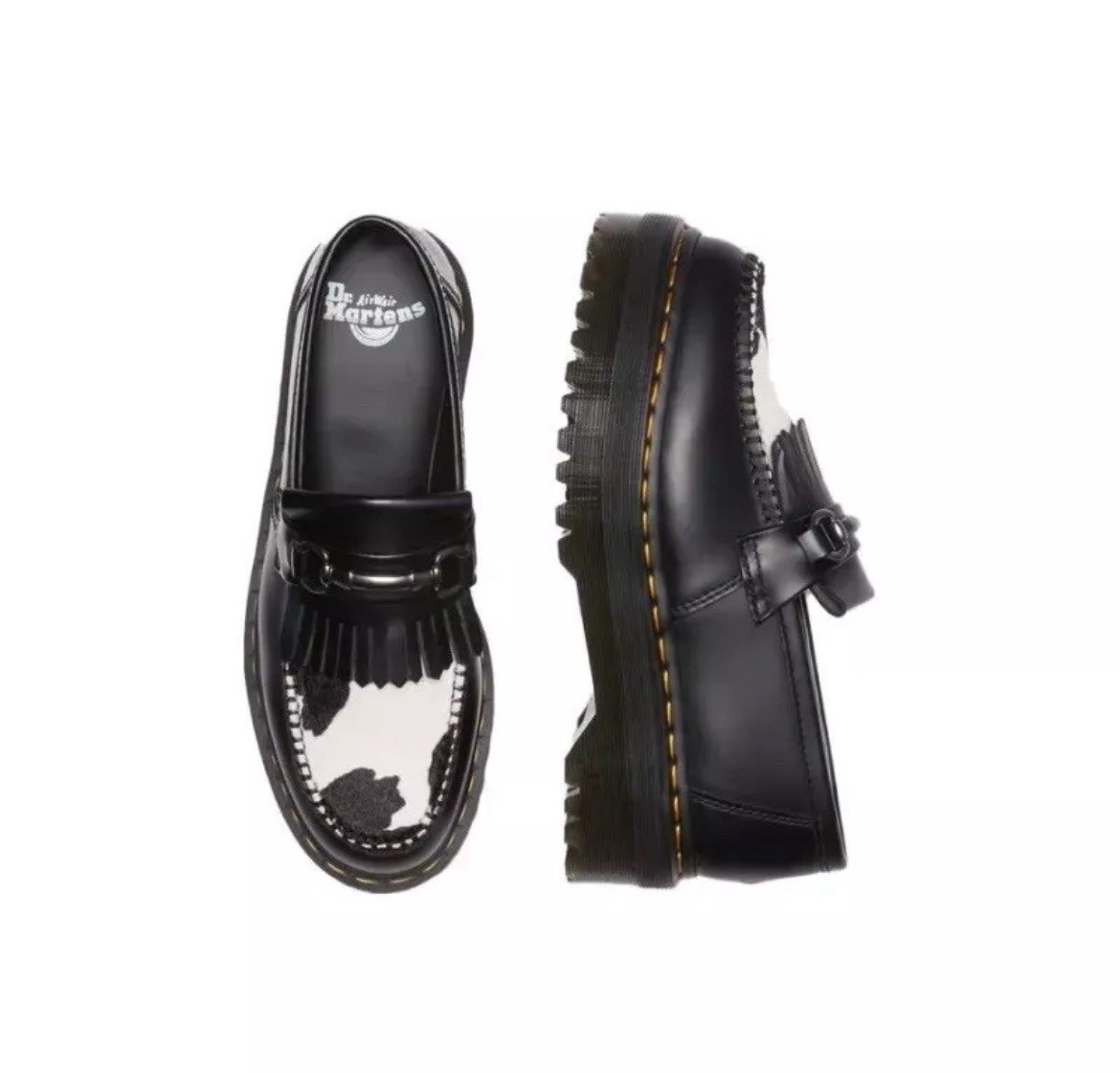 Adrian Snaffle Quad ブラック・カウプリント UK6 ADRIAN SNAFFLE QUAD BLK – trashandvaudeville