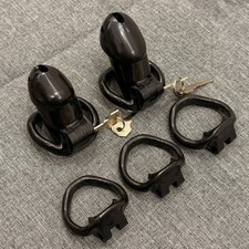 Keuschheitsgürtel Resin Peniskäfig mit 4 Rings Abschließbar Chastity Cage Männer