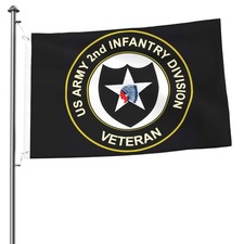 Army Veteran 2nd Infantry Division 2x3 Ft Garden Flag Patio Decor Holiday Banner