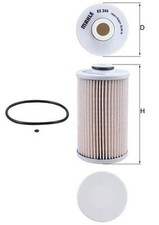MAHLE Kraftstofffilter KX 344D Filtereinsatz für HONDA FK CU ACCORD CR CW IX 8 5