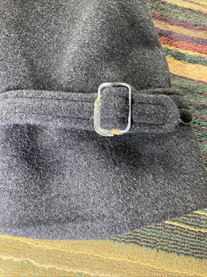 Giorgio Armani Men’s Long Black Wool Overcoat Sz 42 Reg, Italy. - Image 4 of 4