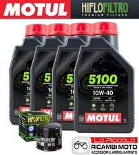 Kit Tagliando 4 OLIO [MOTUL] 5100 10w40 + FILTRO Ducati 749 R 2006 2007