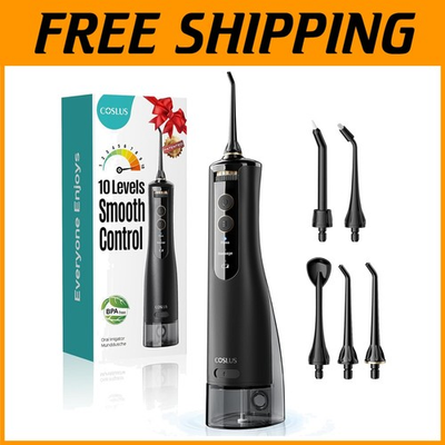 #ad #ad Portable Water Flosser for Teeth: 10 Pressure Settings $40.79