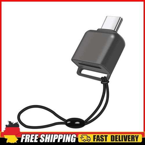 Typ-C-Micro-SD/TF-Kartenleser, USB-C-TF-Kartenleser mit Trageband aus Zinklegier