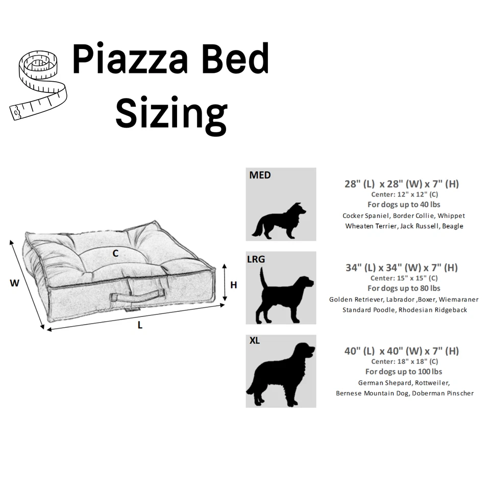 Cama para perros BLANCA BENGAL Bowsers Piazza - Cojín cuadrado reforzado | Tallas M-XL Foto 2 de 4