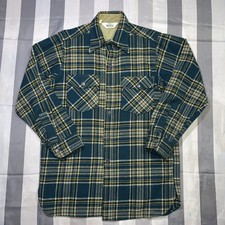 Vintage 70s 80s Woolrich Wool Blend Shacket Shirt Jacket Mens Medium Plaid