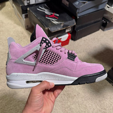 Jordan 4 Retro  Orchid  Suede Mid Top Sneakers Men  s AQ9129-501