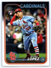 2024 Topps #573 Irving Lopez RC - St. Louis Cardinals